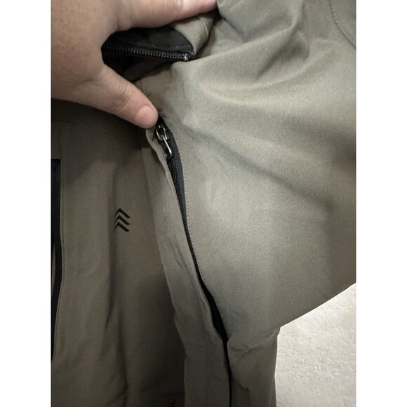 Solaris Softshell Multi-Climate Windbreaker Rain Jacket Green Men's Size Large - Picture 7 of 10